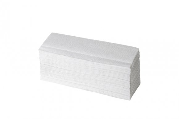 Листовые полотенца Z-сл., 2 сл., 190шт. цвет - белый, целлюлоза "Премиум"