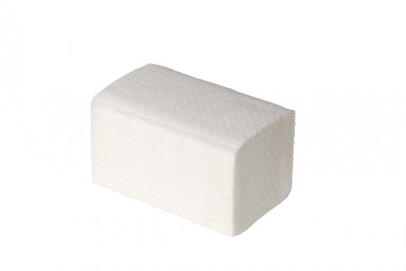 Листовые полотенца V-сл. 200шт. (ZZ), 1 сл., цвет - белый, 33 гр/м*2, целлюлоза "Сясь" 