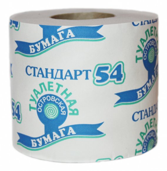 Туалетная бумага в бытовых рулонах, ТМ "Островский стандарт 54"