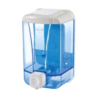 Диспенсер для жидкого мыла 1000 мл, цвет прозрачный-голубой